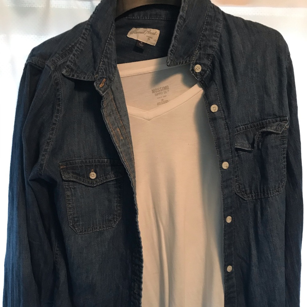 Universal thread oversized button down shirt